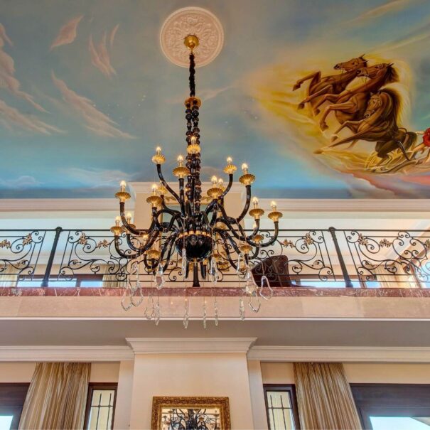 Venetian Murano crystal chandelier